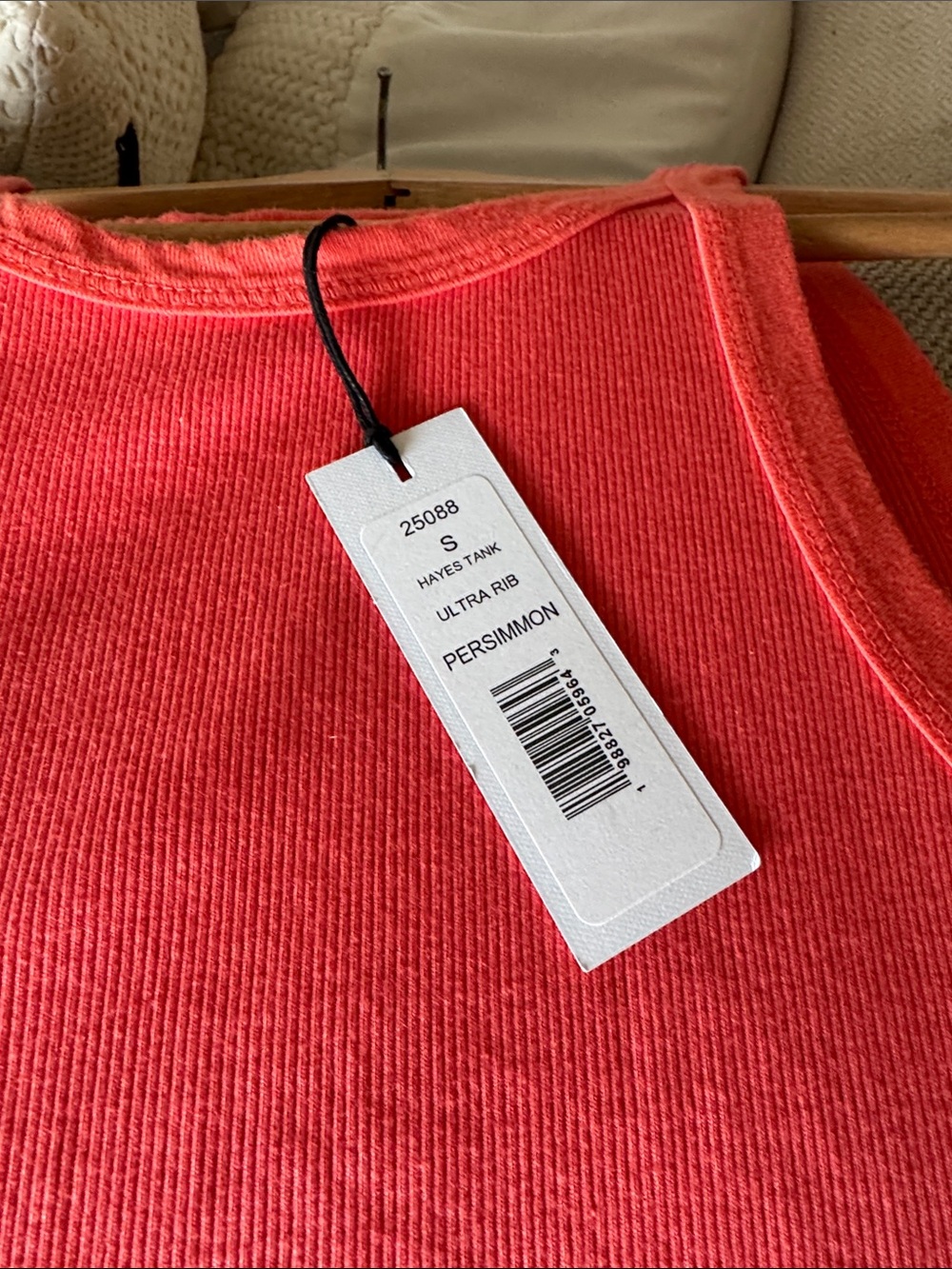 Michael Stars Hayes Persimmon Ribbed Tank - Picture 8 of 11
